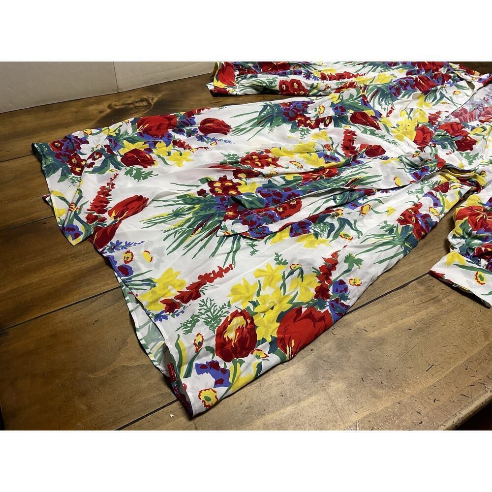 Brooks Brothers Floral Wrap Dress in Crepe Size 4 - Picture 5 of 15